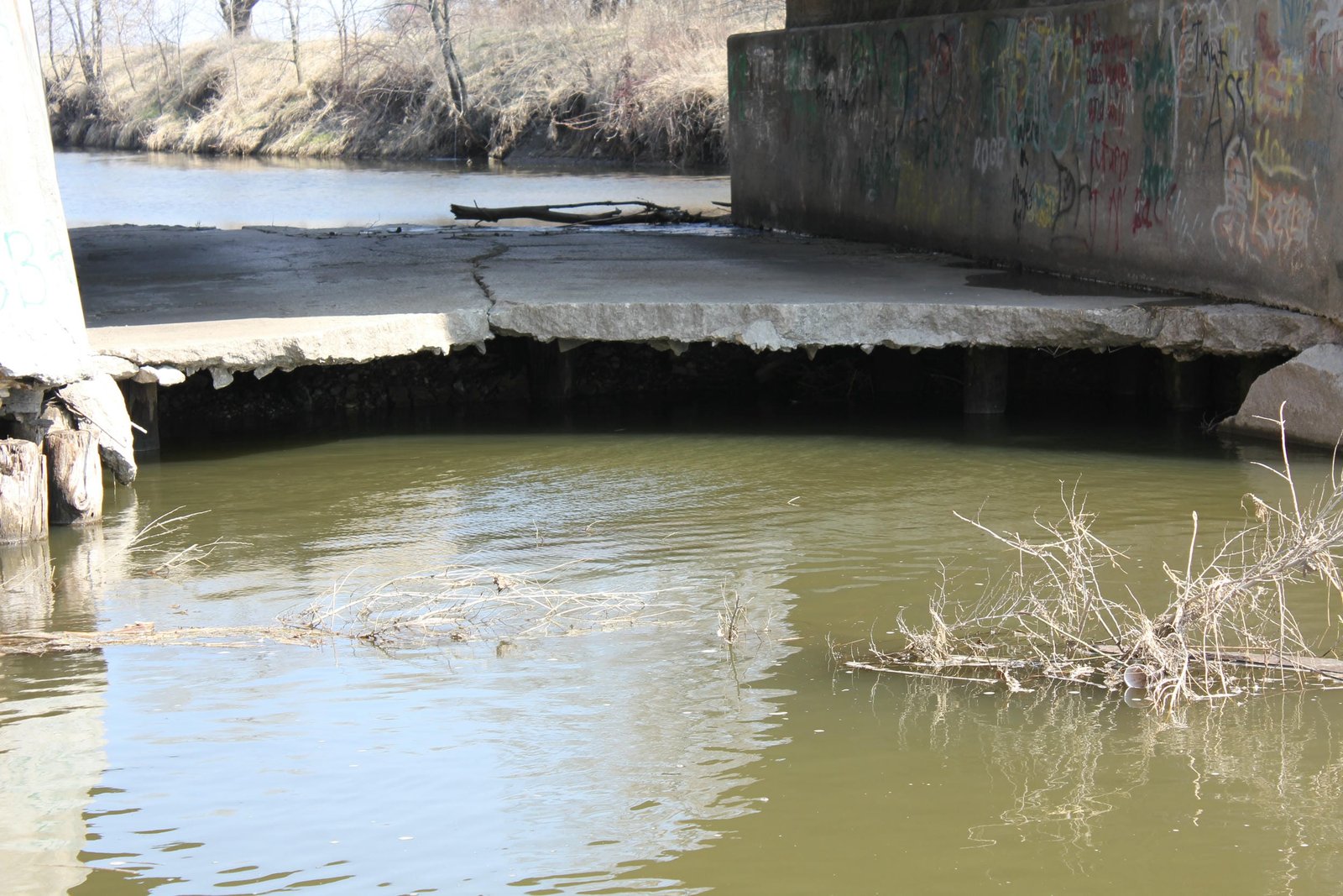 Failing concrete floor